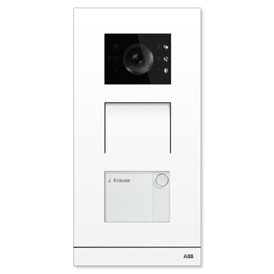 ABB-Welcome IP Video Outdoor Station, White, 1 Button